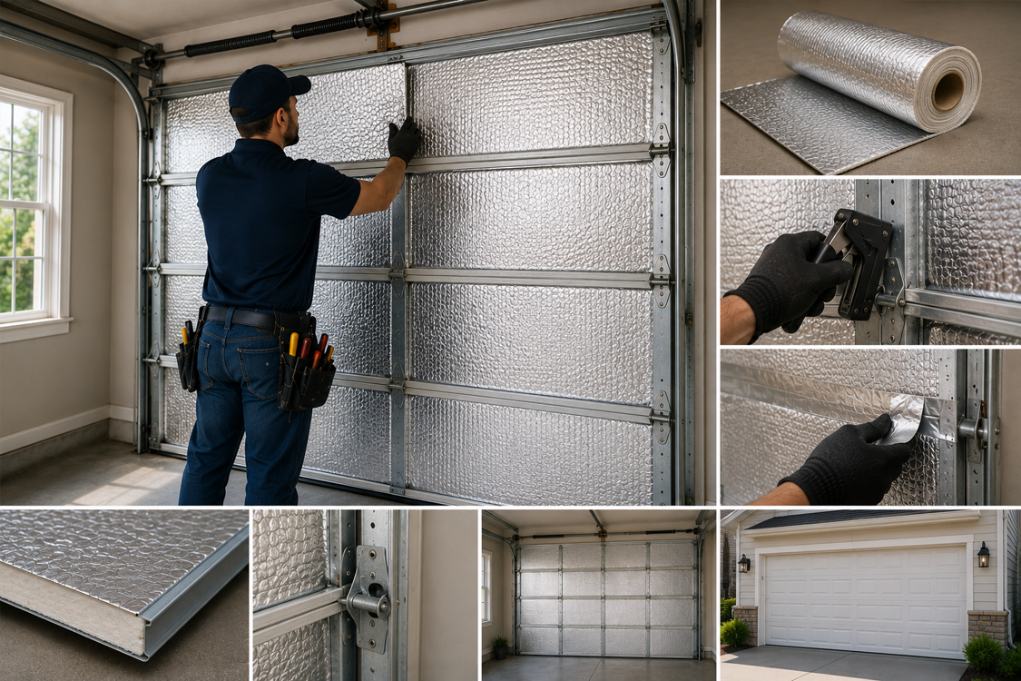 garage door insulation repair