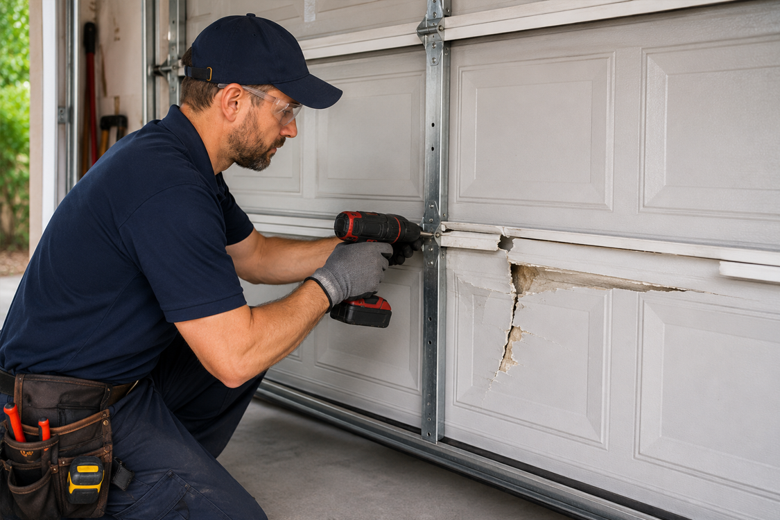 garage door panel repair