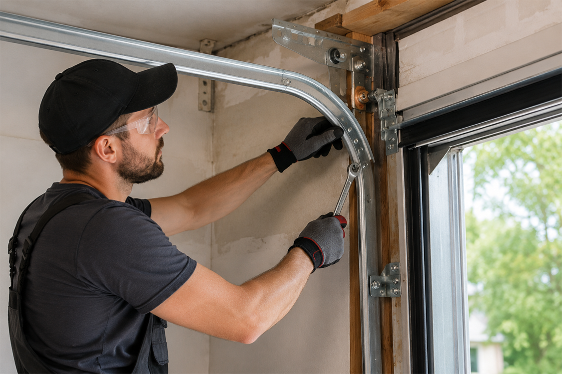 garage door track repair